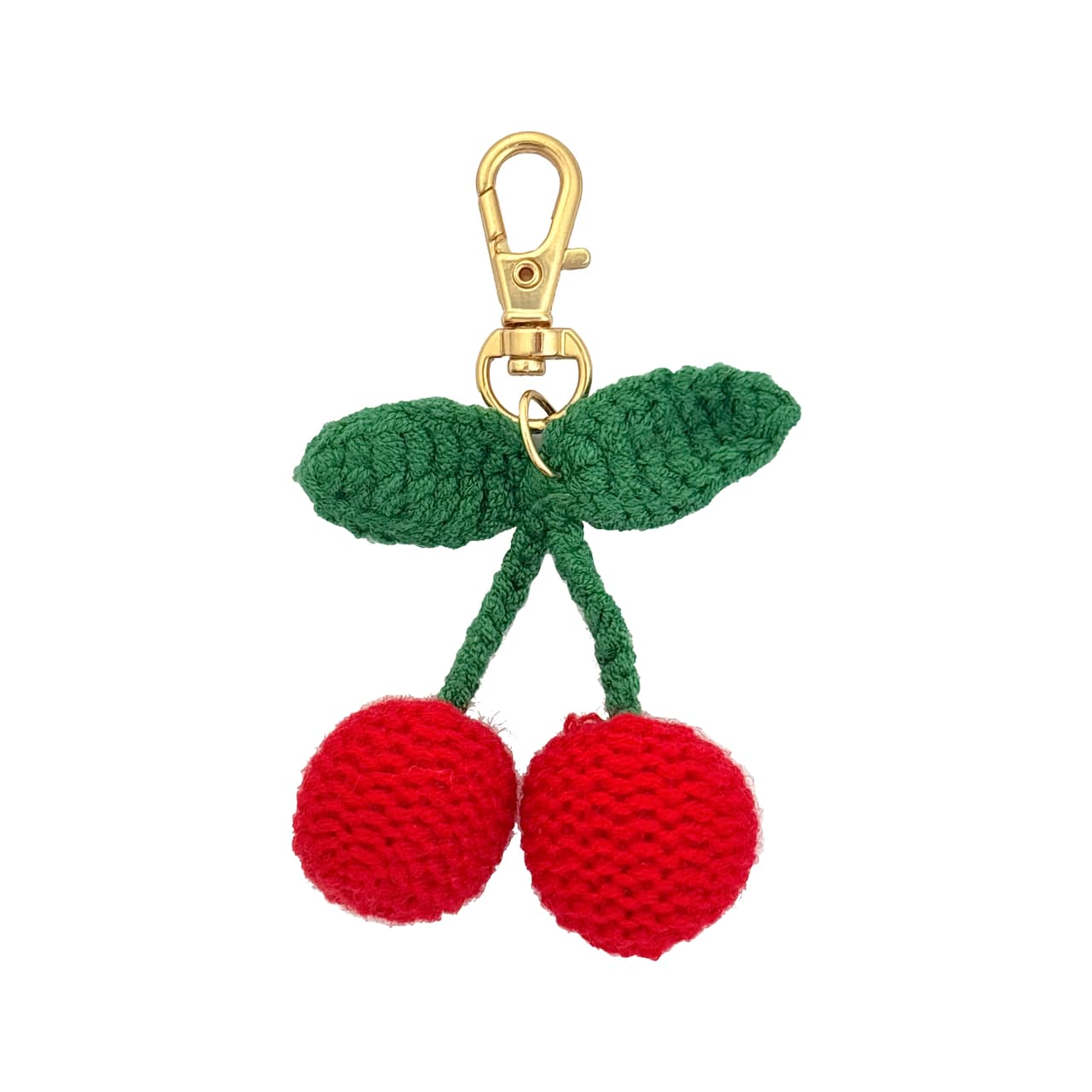 Blue Moon Studio™ Crochet Cherry Bag Charm